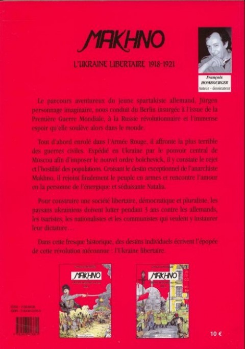 Verso de l'album Makhno - L'Ukraine libertaire 1918-1921 Tome 2