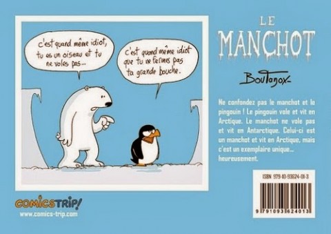 Verso de l'album Le Manchot Tome 1