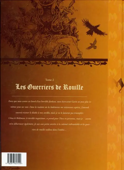 Verso de l'album Mortepierre Tome 2 Les guerriers de rouille