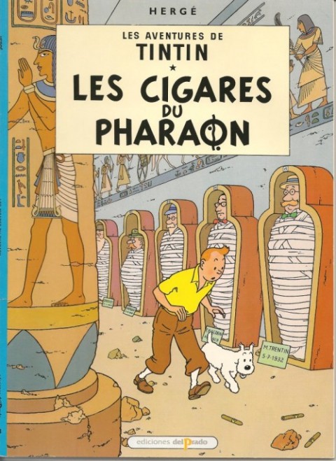 Couverture de l'album Tintin Tome 8 Les cigares du pharaon