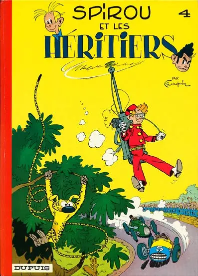 Couverture de l'album Spirou et Fantasio Tome 4 Spirou et les héritiers