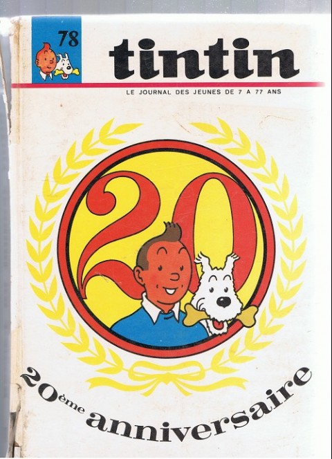 Tintin Tome 78 Tintin album du journal (n° 1042 à 1054)