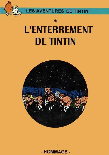 Couverture de l'album Tintin L'enterrement de Tintin