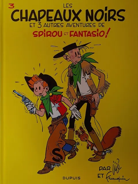 Couverture de l'album Spirou et Fantasio Tome 3 Les chapeaux noirs