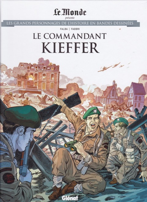 Couverture de l'album Les grands personnages de l'Histoire en bandes dessinées Tome 87 Le commandant Kieffer