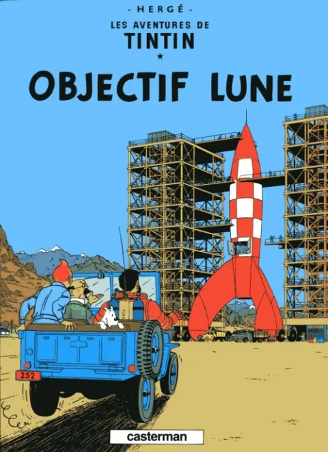 Couverture de l'album Tintin Tome 16 Objectif Lune