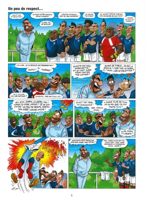 Planche de l'album Carton Rouge La Face cachée du foot