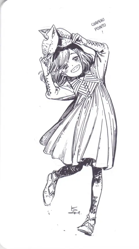 Planche de l'album L'Atelier des sorciers Carnet de croquis