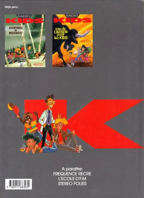 Verso de l'album Radio kids Tome 2 Pas de larsen pour les kids