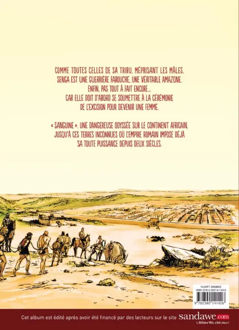 Verso de l'album Sanguine L'insoumise