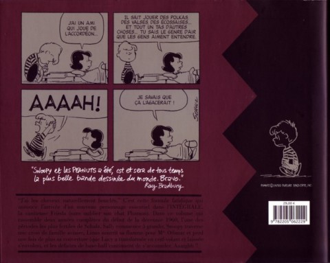Verso de l'album Snoopy & Les Peanuts Tome 6 1961 - 1962