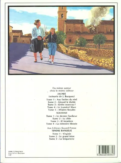 Verso de l'album Soledad Tome 4 La Mémoire Blessée