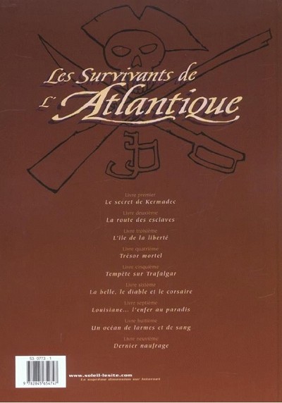 Verso de l'album Les Survivants de l'Atlantique Tome 9 Dernier naufrage
