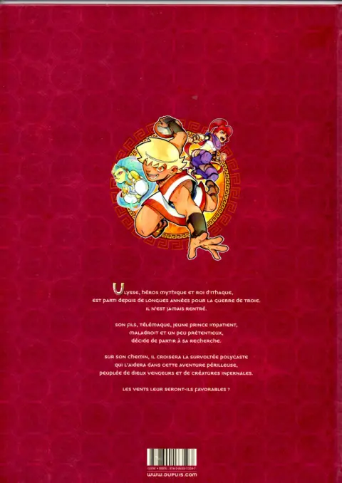 Verso de l'album Télémaque Tome 1 À la recherche d'Ulysse
