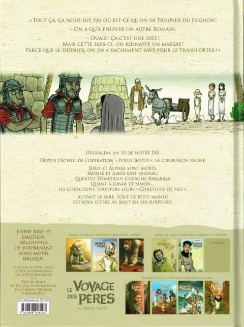 Verso de l'album Le Voyage des pères Tome 5 Moshé