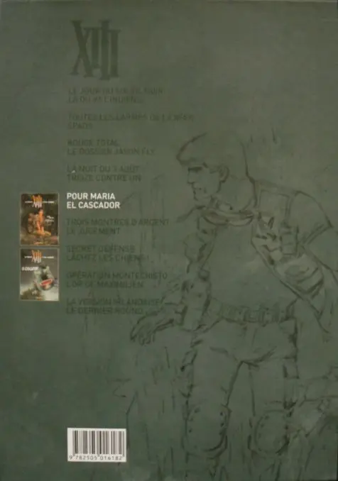 Verso de l'album XIII Volume 5 Pour Maria / El Cascador