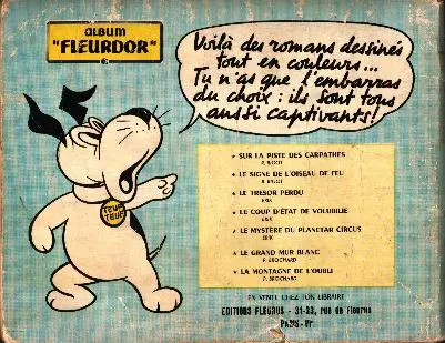 Verso de l'album Zéphyr Tome 5 La Montagne de l'oubli