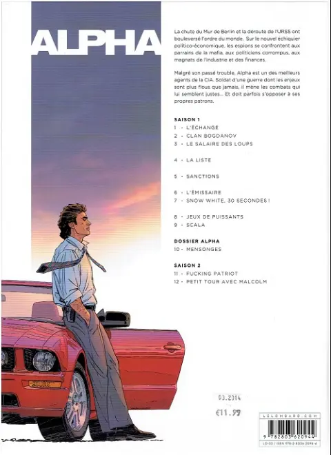 Verso de l'album Alpha Tome 9 Scala