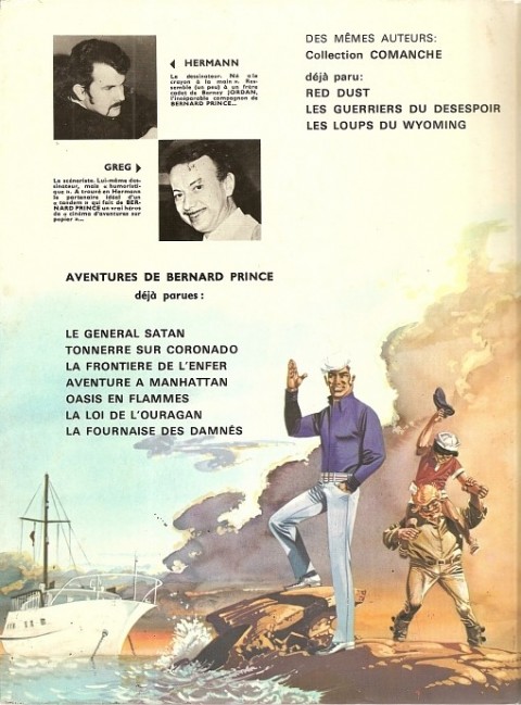 Verso de l'album Bernard Prince Tome 8 La flamme verte du conquistador