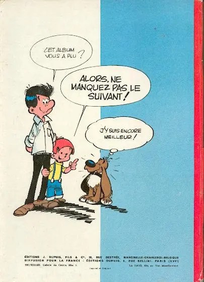 Verso de l'album Boule & Bill Tome 1 60 gags de Boule et Bill