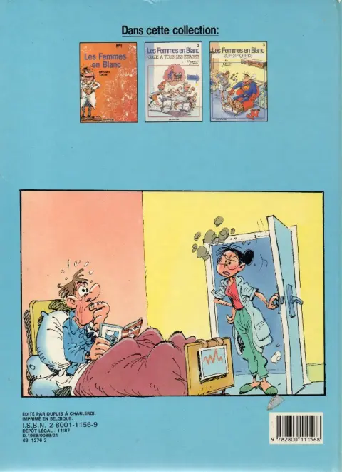 Verso de l'album Les Femmes en Blanc Tome 1