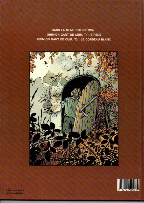 Verso de l'album Grimion gant de cuir Tome 2 Le corbeau blanc