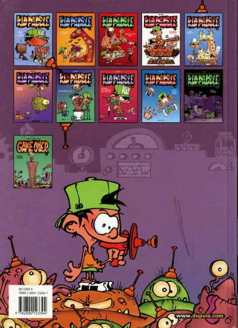 Verso de l'album Kid Paddle Tome 2 Carnage Total