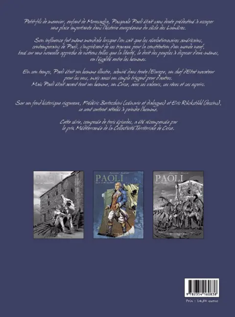 Verso de l'album Paoli Tome 2 Le père de la patrie