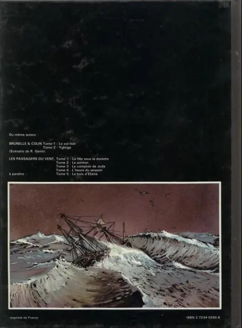 Verso de l'album Les Passagers du vent Tome 4 L'heure du serpent