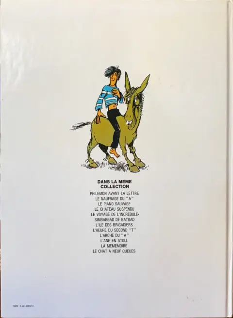 Verso de l'album Philémon Tome 3 Philémon et le piano sauvage