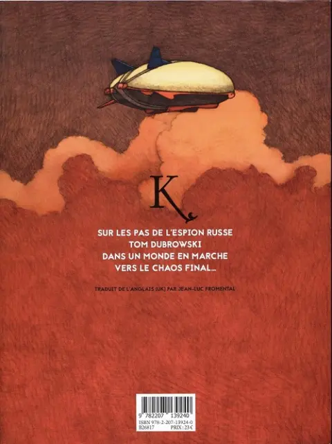 Verso de l'album Kaboul et autres souvenirs de la troisième guerre mondiale