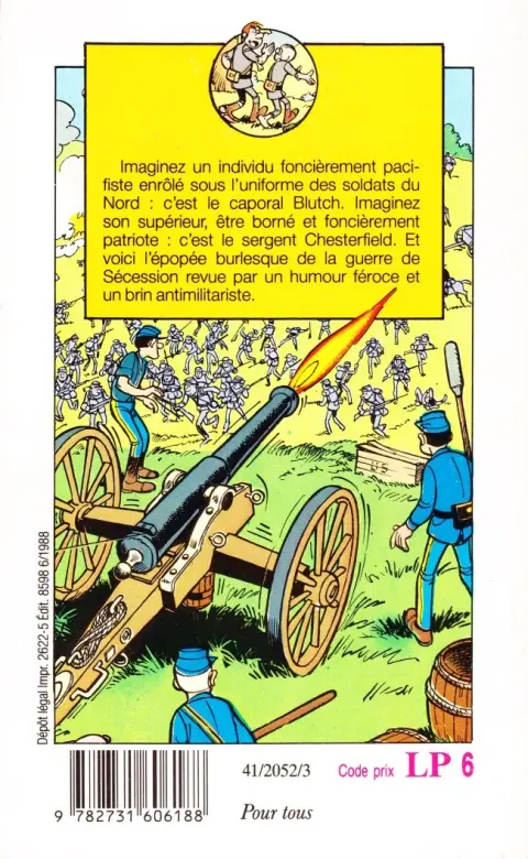 Verso de l'album Les Tuniques Bleues Tome 6 La prison de Robertsonville