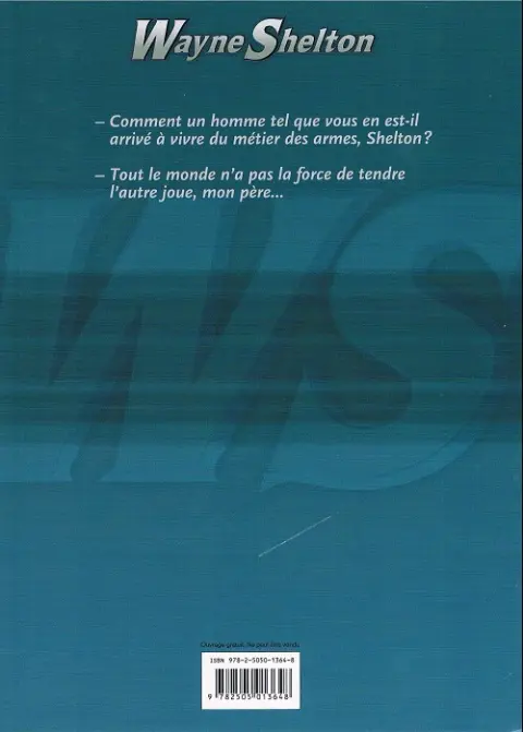 Verso de l'album Wayne Shelton Tome 4 Le survivant