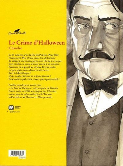Verso de l'album Agatha Christie Tome 15 Le Crime d'Halloween