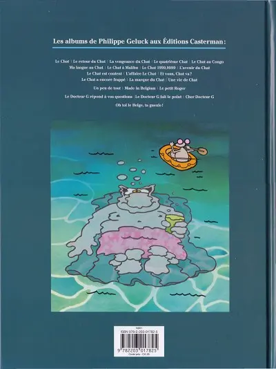 Verso de l'album Le Chat Tome 15 Une vie de Chat