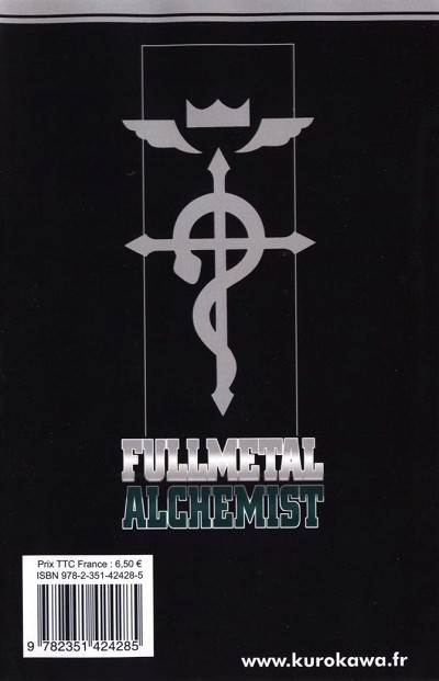 Verso de l'album FullMetal Alchemist Tome 21