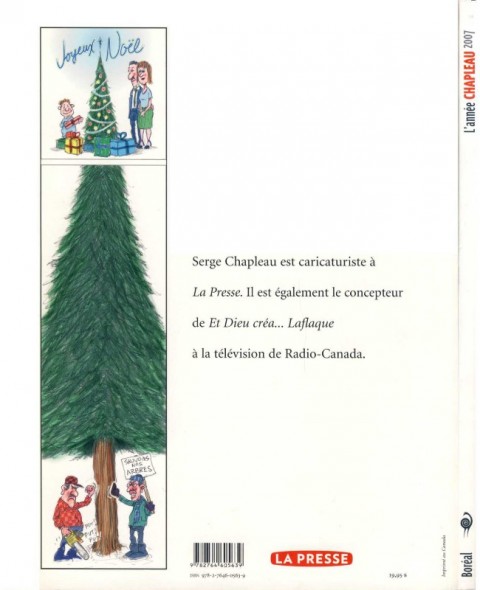 Verso de l'album L'année Chapleau 2007