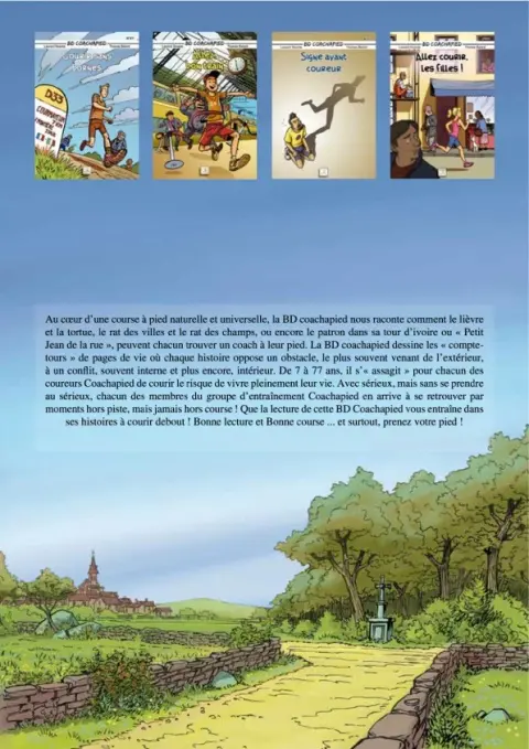 Verso de l'album BD Coachapied Tome 3 Signe avant coureur