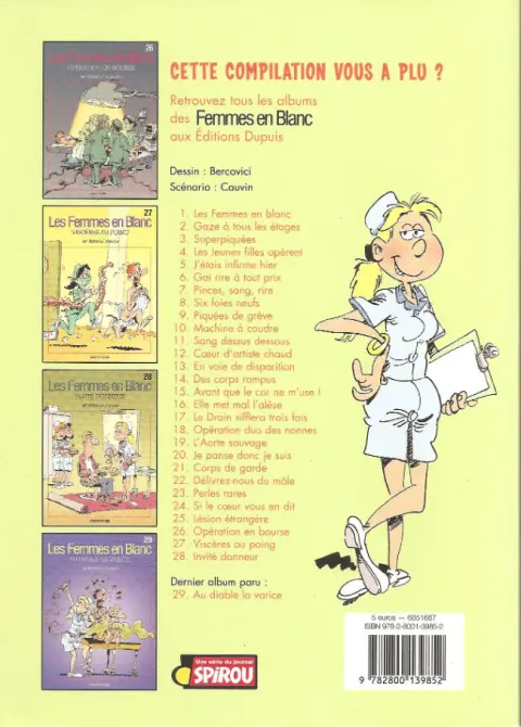 Verso de l'album Les Femmes en Blanc Les maux pour rire