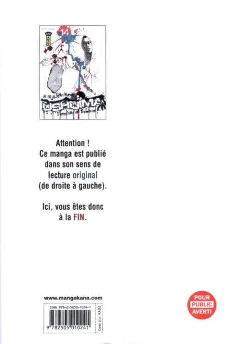Verso de l'album Ushijima - L'usurier de l'ombre 14