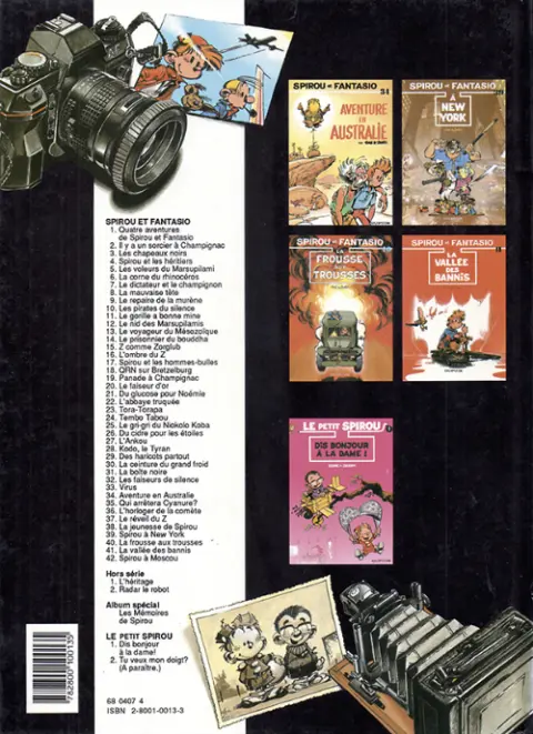 Verso de l'album Spirou et Fantasio Tome 11 Le gorille a bonne mine