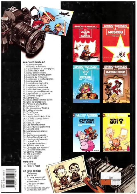 Verso de l'album Spirou et Fantasio Tome 34 Aventure en Australie