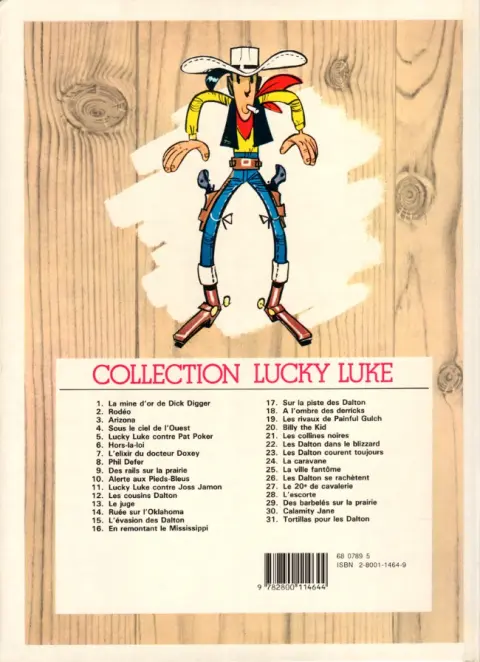 Verso de l'album Lucky Luke Tome 24 La caravane