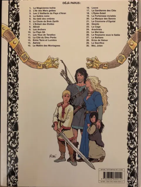 Verso de l'album Thorgal Tome 3 Les 3 vieillards du pays d'Aran