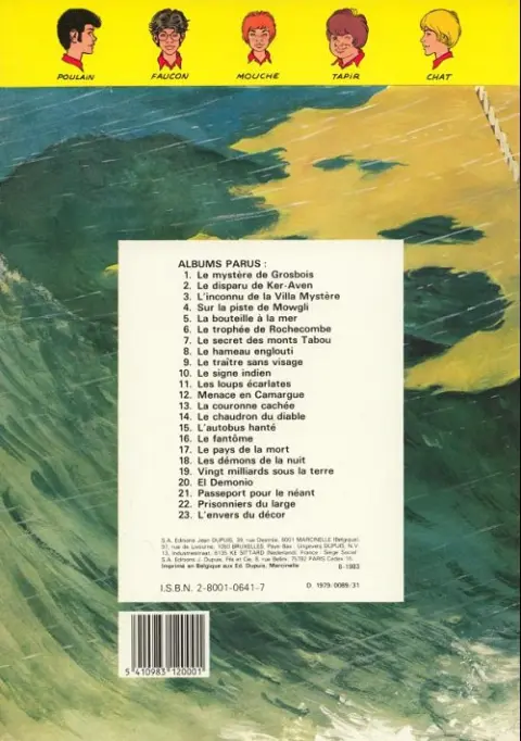 Verso de l'album La Patrouille des Castors Tome 21 Passeport pour le néant