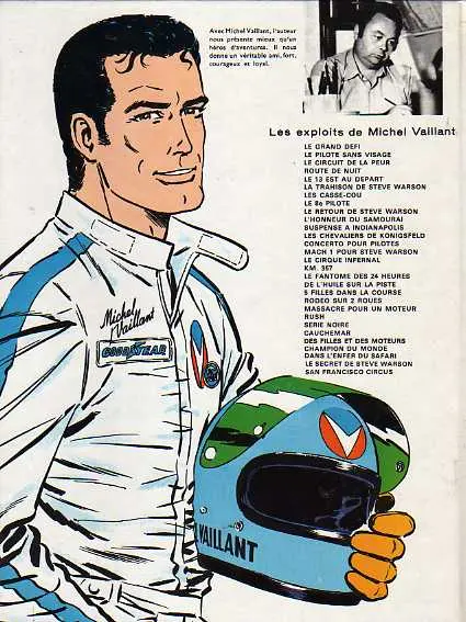 Verso de l'album Michel Vaillant Tome 23 Série noire