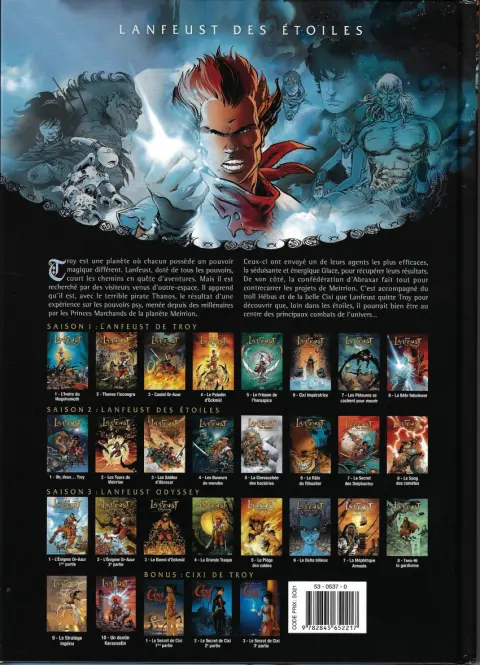 Verso de l'album Lanfeust des Étoiles Tome 1 Un, deux... Troy