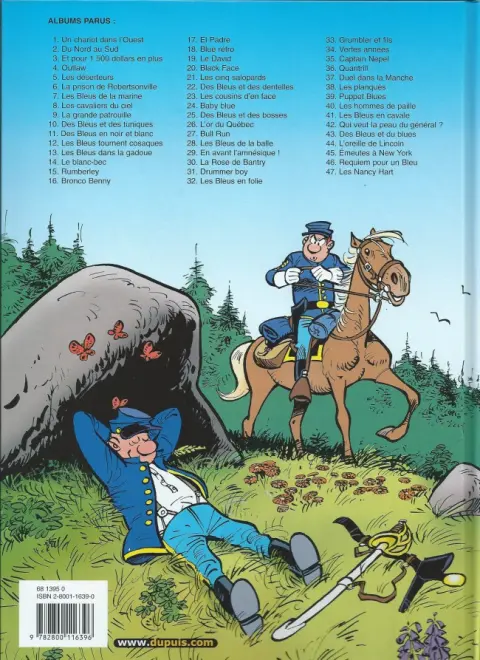 Verso de l'album Les Tuniques Bleues Tome 29 En avant l'amnésique !