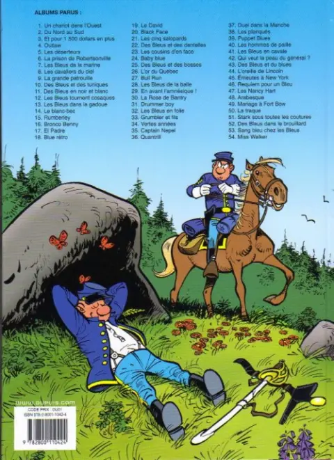 Verso de l'album Les Tuniques Bleues Tome 21 Les cinq salopards