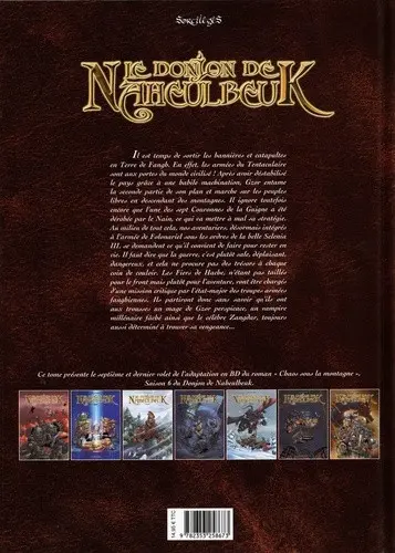 Verso de l'album Le Donjon de Naheulbeuk Tome 25